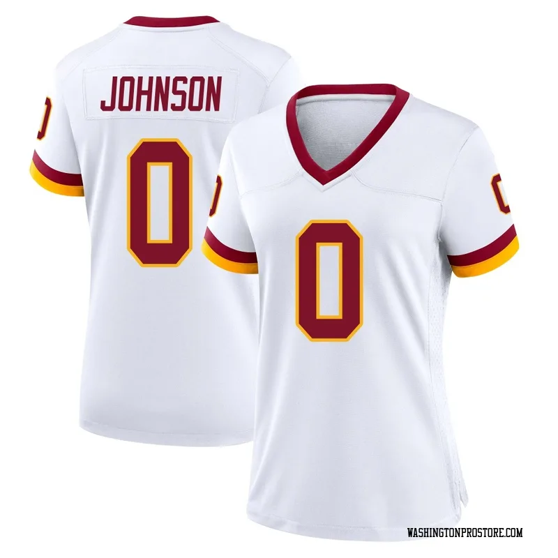 White Women's DJ Johnson Washington Commanders Game Jersey