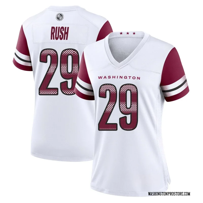 White Women's Darius Rush Washington Commanders Game Jersey