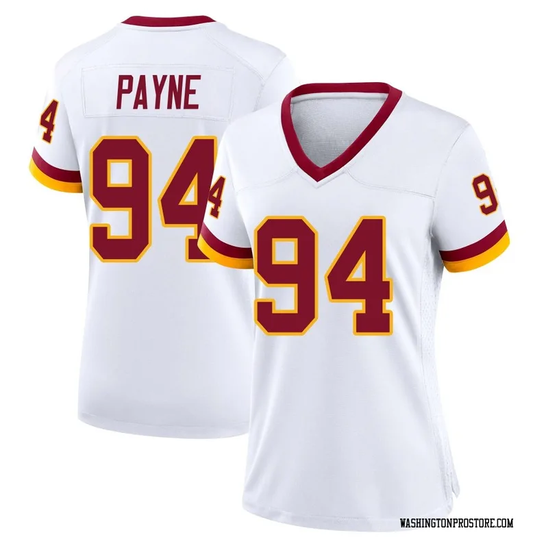 White Women's Daron Payne Washington Commanders Game Jersey