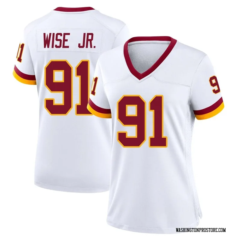 White Women's Deatrich Wise Jr. Washington Commanders Game Jersey