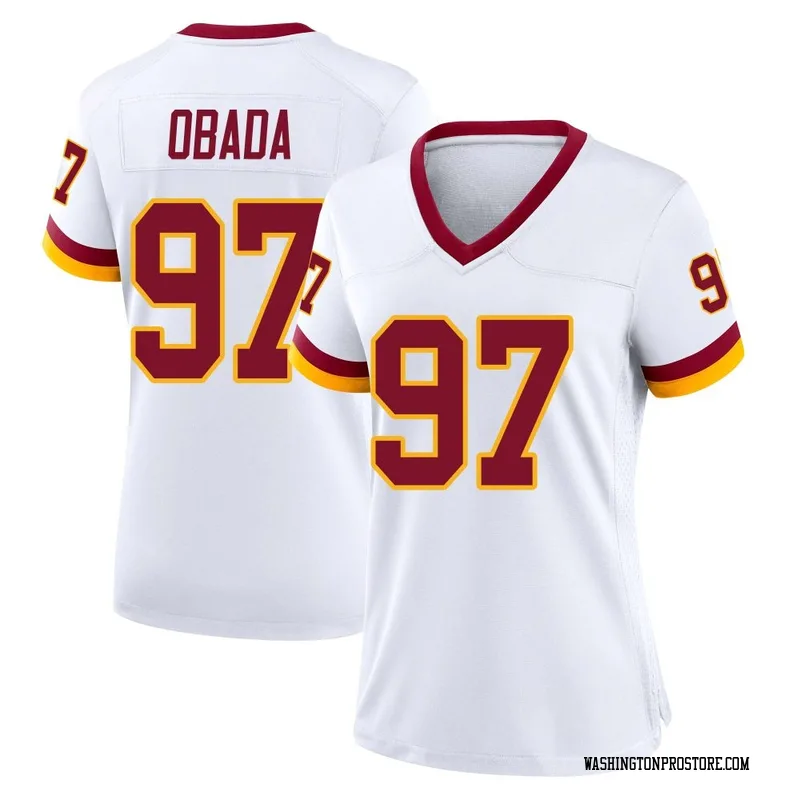 White Women's Efe Obada Washington Commanders Game Jersey