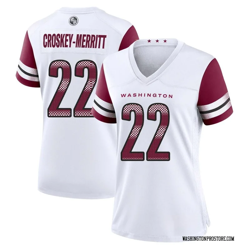 White Women's Jacory Croskey-Merritt Washington Commanders Game Jersey