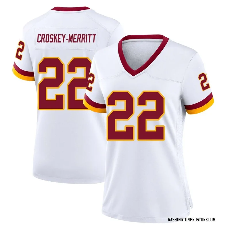 White Women's Jacory Croskey-Merritt Washington Commanders Game Jersey