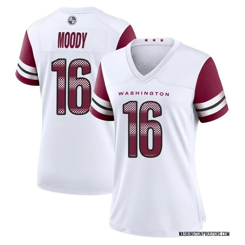 White Women's Jake Moody Washington Commanders Game Jersey