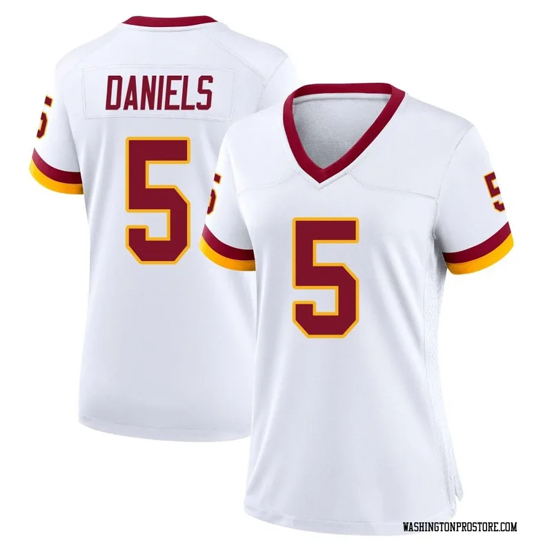 White Women's Jayden Daniels Washington Commanders Game Jersey