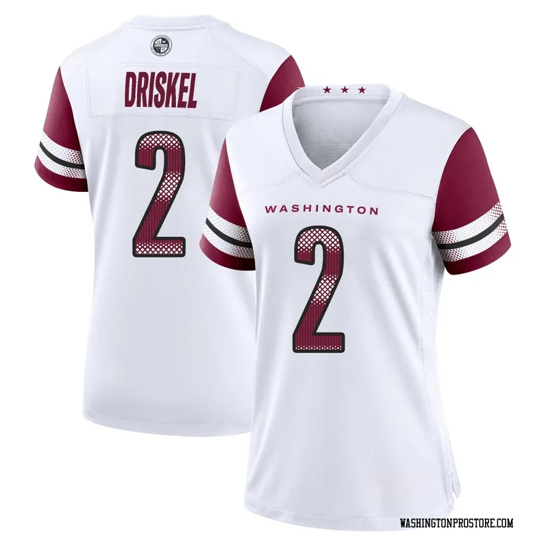 White Women's Jeff Driskel Washington Commanders Game Jersey