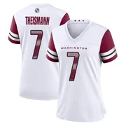 White Women's Joe Theismann Washington Commanders Game Jersey