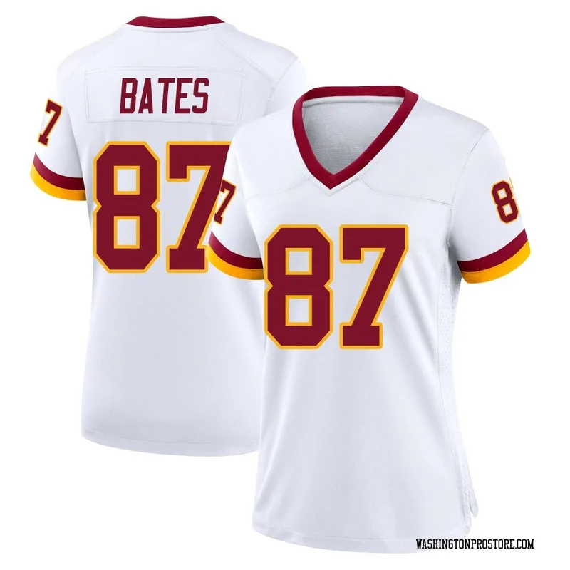 White Women's John Bates Washington Commanders Game Jersey