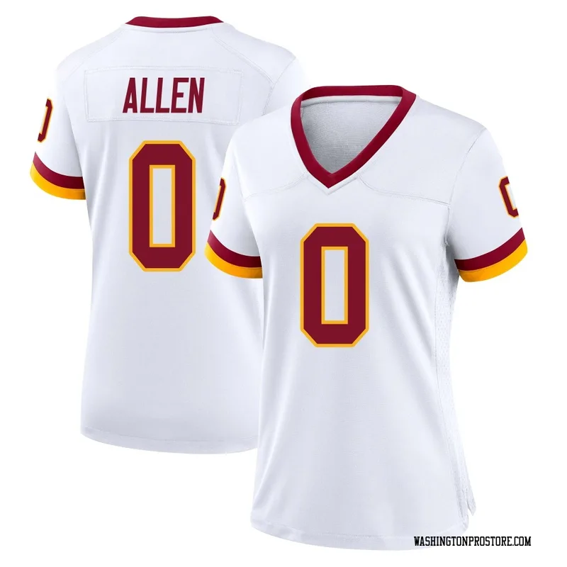 White Women's Kaytron Allen Washington Commanders Game Jersey