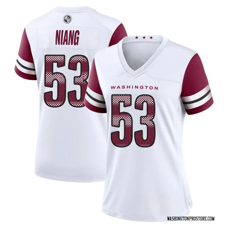 White Women's Lucas Niang Washington Commanders Game Jersey