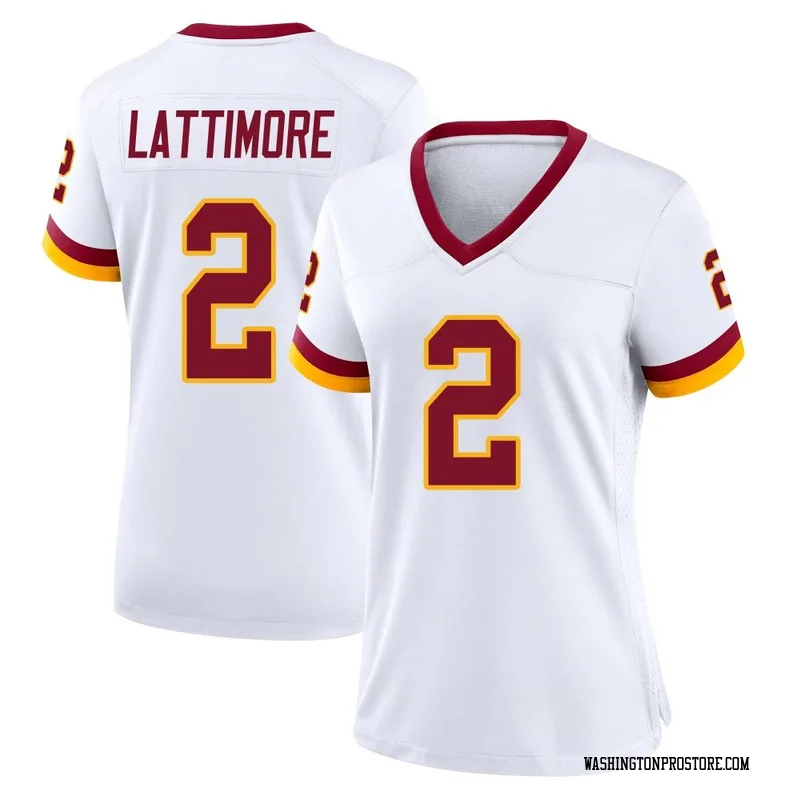 White Women's Marshon Lattimore Washington Commanders Game Jersey