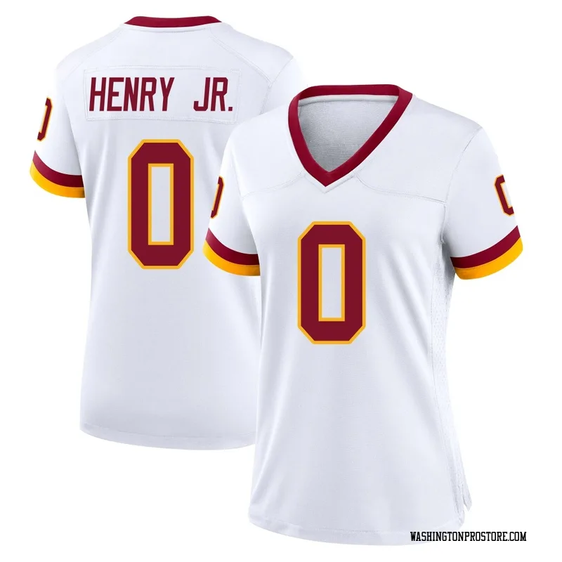 White Women's Robert Henry Jr. Washington Commanders Game Jersey