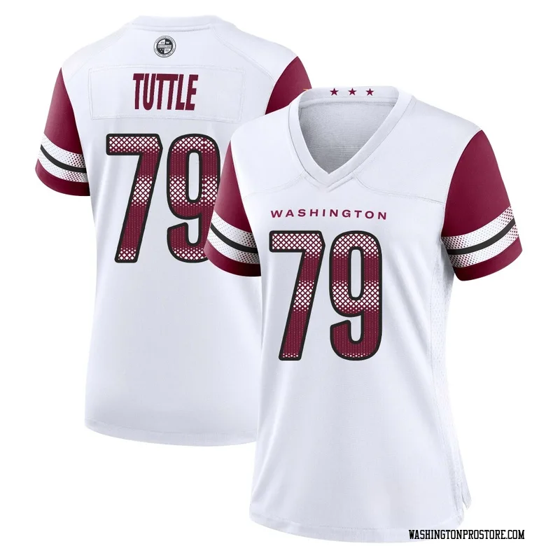White Women's Shy Tuttle Washington Commanders Game Jersey
