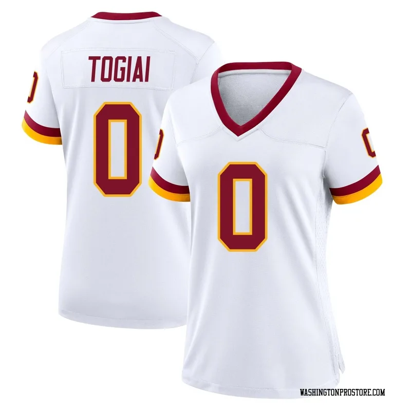 White Women's Tanoa Togiai Washington Commanders Game Jersey