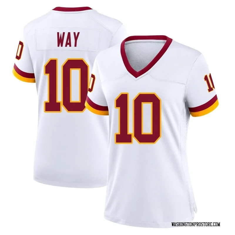White Women's Tress Way Washington Commanders Game Jersey