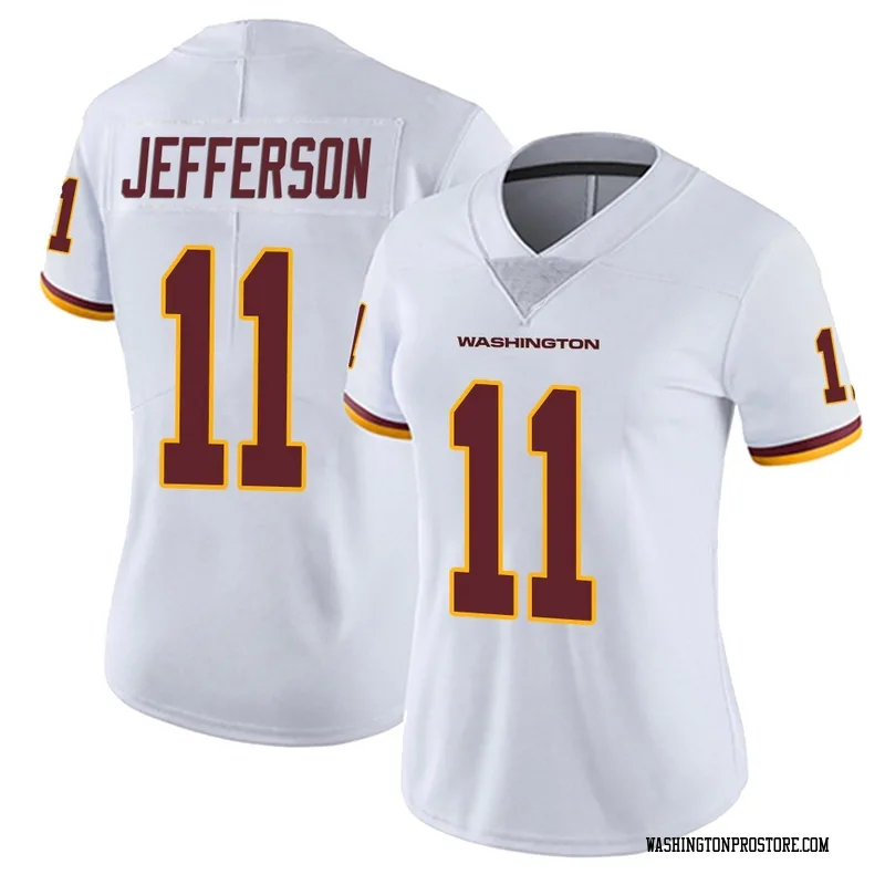 White Women's Van Jefferson Washington Commanders Limited Vapor Untouchable Jersey