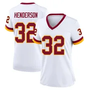 White Women's Xavier Henderson Washington Commanders Game Jersey