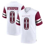 White Youth Ahkello Witherspoon Washington Commanders Game Jersey