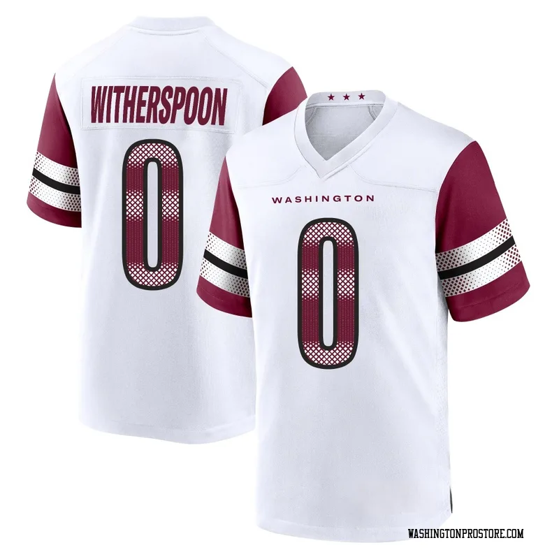 White Youth Ahkello Witherspoon Washington Commanders Game Jersey