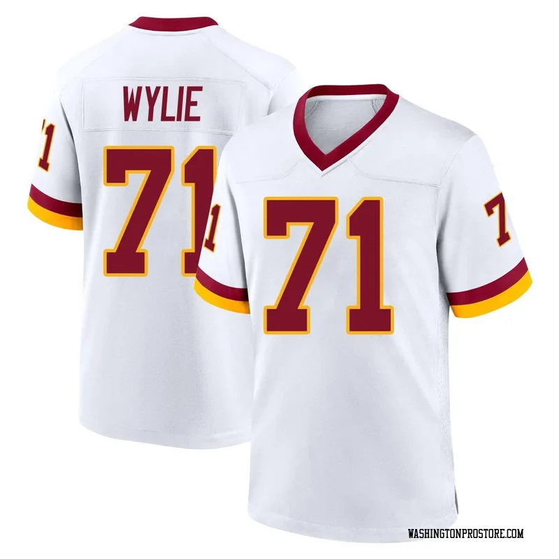 White Youth Andrew Wylie Washington Commanders Game Jersey