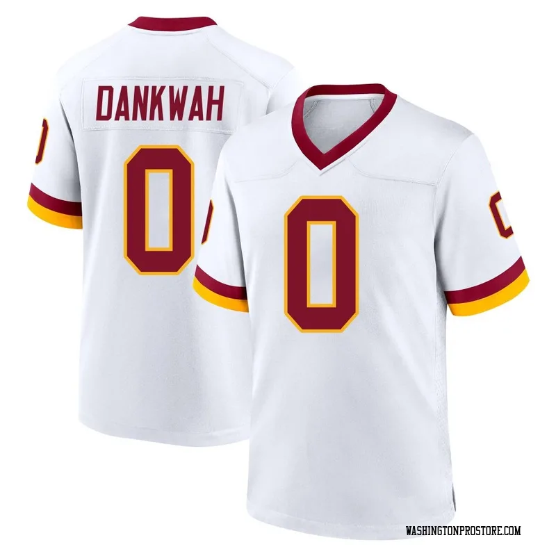 White Youth Anim Dankwah Washington Commanders Game Jersey