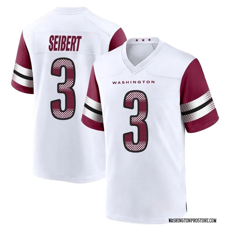 White Youth Austin Seibert Washington Commanders Game Jersey