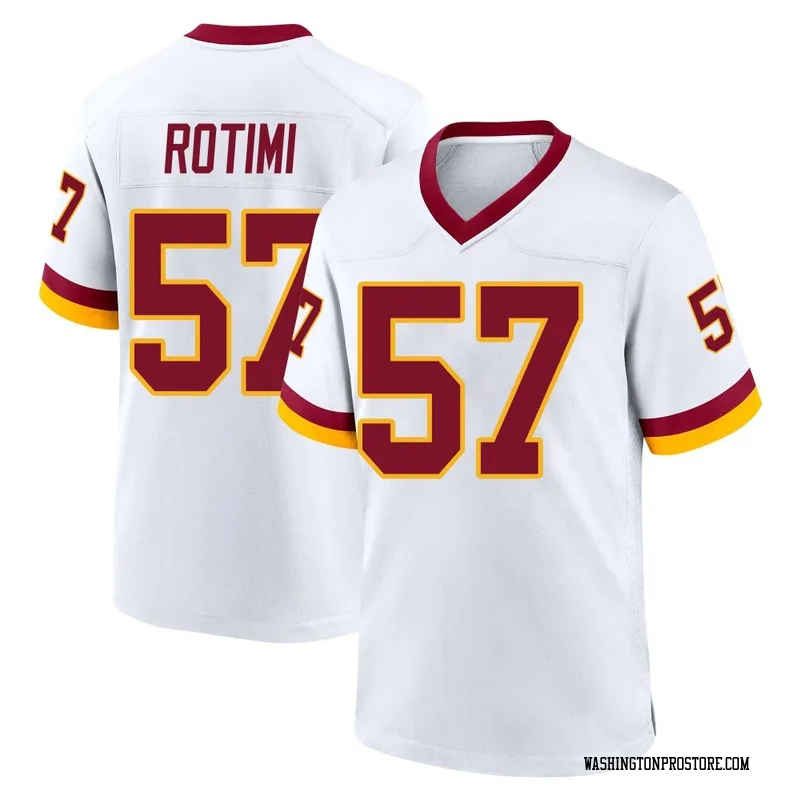 White Youth Bunmi Rotimi Washington Commanders Game Jersey