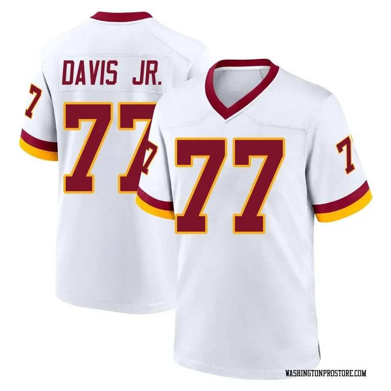 White Youth Carl Davis Jr. Washington Commanders Game Jersey
