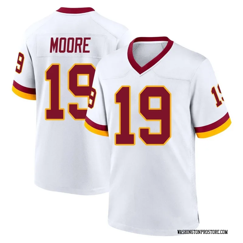White Youth Chris Moore Washington Commanders Game Jersey