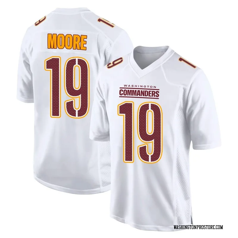 White Youth Chris Moore Washington Commanders Game Tundra Fashion Jersey