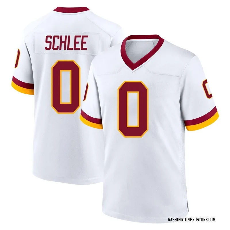 White Youth Collin Schlee Washington Commanders Game Jersey