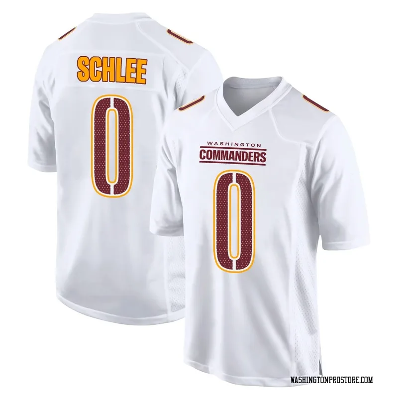 White Youth Collin Schlee Washington Commanders Game Tundra Fashion Jersey