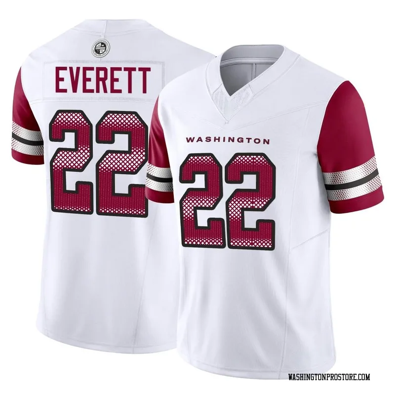 White Youth Deshazor Everett Washington Commanders Limited Vapor F.U.S.E. Jersey