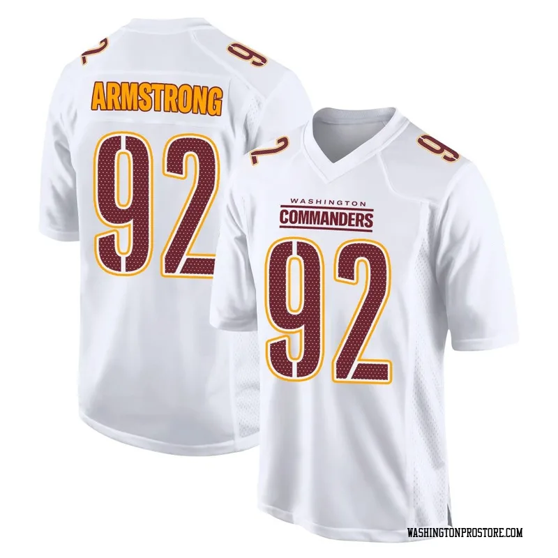 White Youth Dorance Armstrong Washington Commanders Game Tundra Fashion Jersey