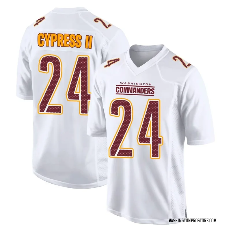 White Youth Fentrell Cypress II Washington Commanders Game Tundra Fashion Jersey