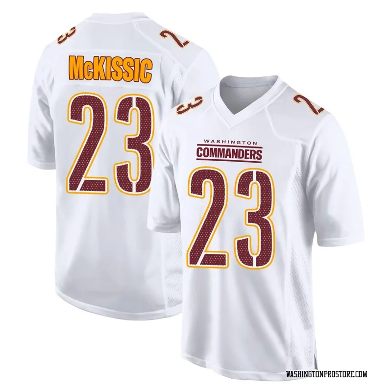 White Youth J.D. McKissic Washington Commanders Game Tundra Fashion Jersey