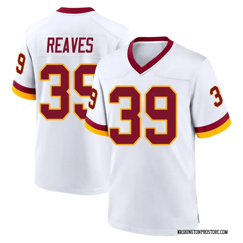 White Youth Jeremy Reaves Washington Commanders Game Jersey