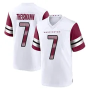 White Youth Joe Theismann Washington Commanders Game Jersey