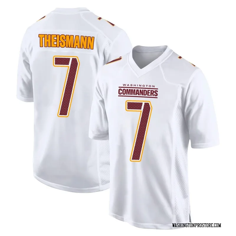 White Youth Joe Theismann Washington Commanders Game Tundra Fashion Jersey