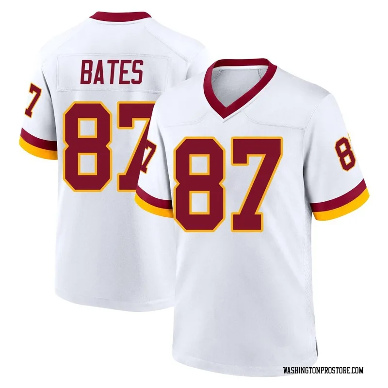 White Youth John Bates Washington Commanders Game Jersey