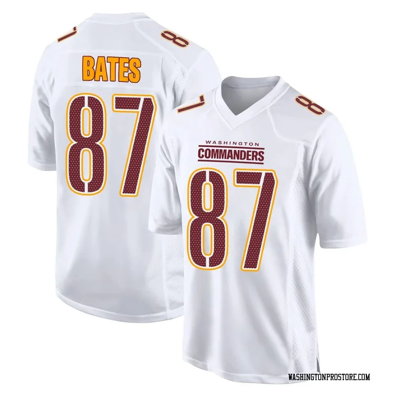 White Youth John Bates Washington Commanders Game Tundra Fashion Jersey