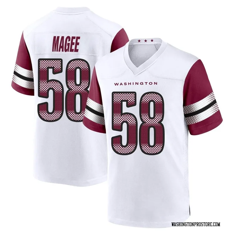 White Youth Jordan Magee Washington Commanders Game Jersey