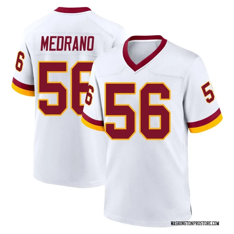 White Youth Kain Medrano Washington Commanders Game Jersey