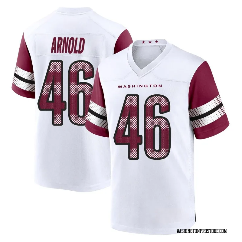White Youth Kam Arnold Washington Commanders Game Jersey