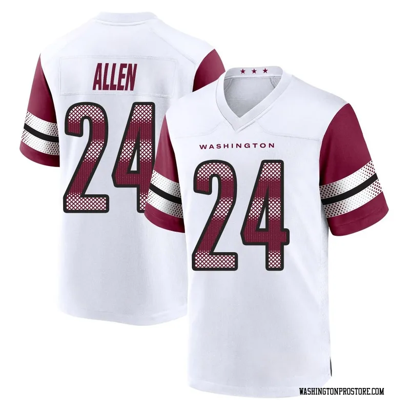 White Youth Kazmeir Allen Washington Commanders Game Jersey