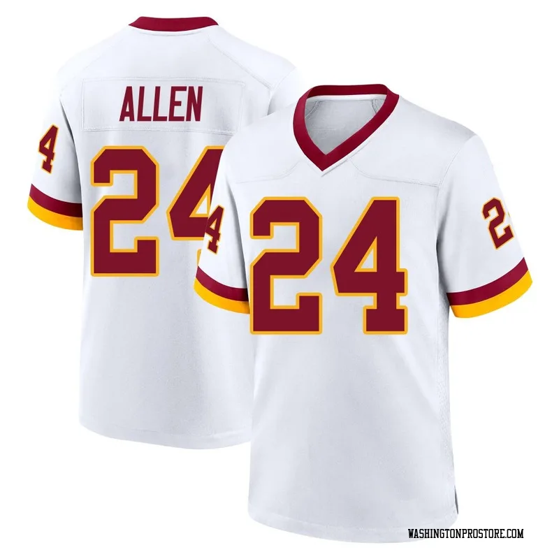 White Youth Kazmeir Allen Washington Commanders Game Jersey