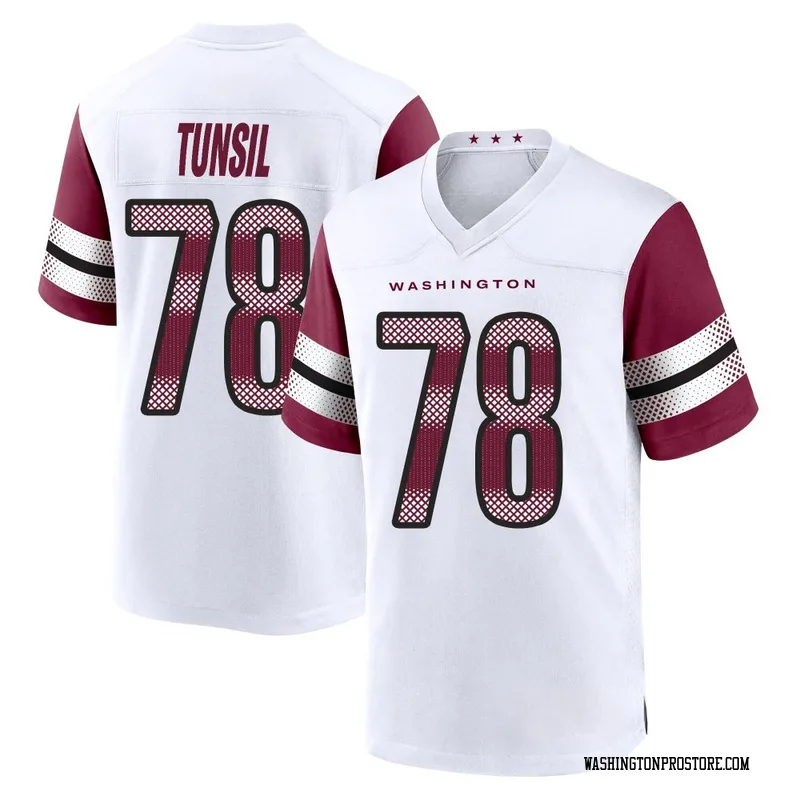 White Youth Laremy Tunsil Washington Commanders Game Jersey