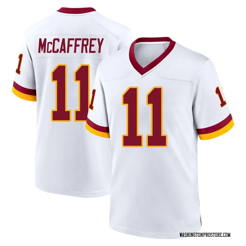White Youth Luke McCaffrey Washington Commanders Game Jersey