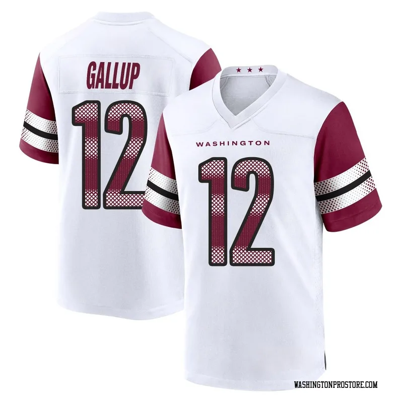 White Youth Michael Gallup Washington Commanders Game Jersey