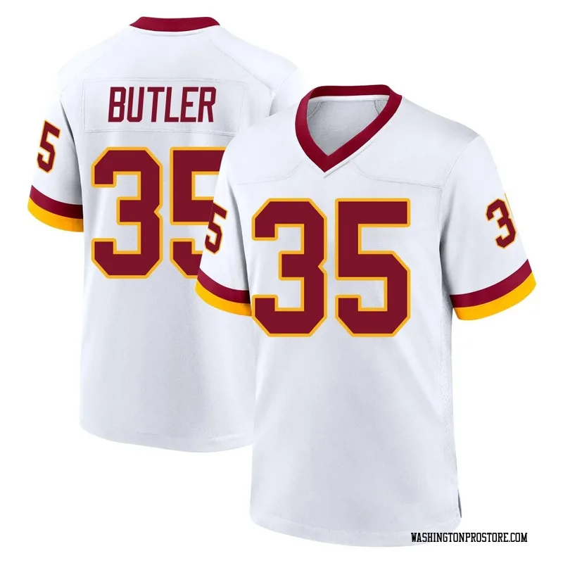 White Youth Percy Butler Washington Commanders Game Jersey